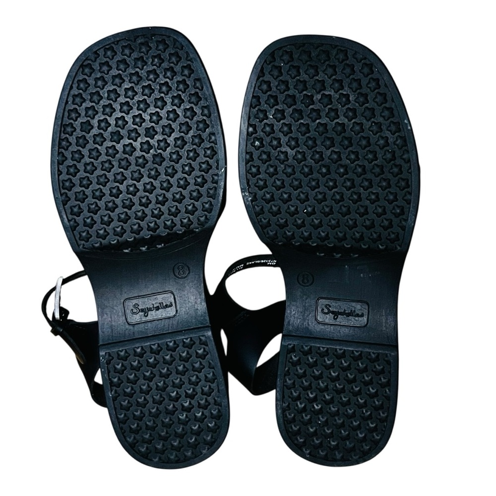 Seychelles Up in The Clouds Wedge Sandal Platform Black Shoes Sz 8M NEW - Picture 12 of 12